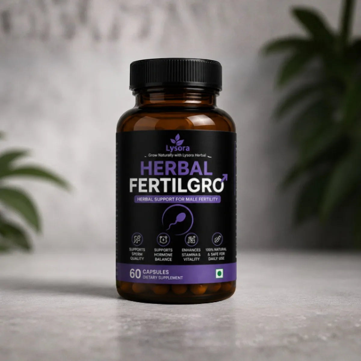 Herbal FertilGro | 100% Ayurvedic Men's Reproductive Wellness & Vitality Support