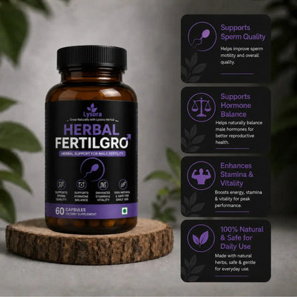 Herbal FertilGro | 100% Ayurvedic Men's Reproductive Wellness & Vitality Support