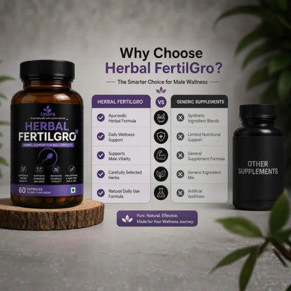 Herbal FertilGro | 100% Ayurvedic Men's Reproductive Wellness & Vitality Support