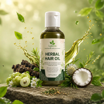 Lysora Ayurvedic Herbal Hair Oil | Hair Fall Control & Hair Regrowth Oil
