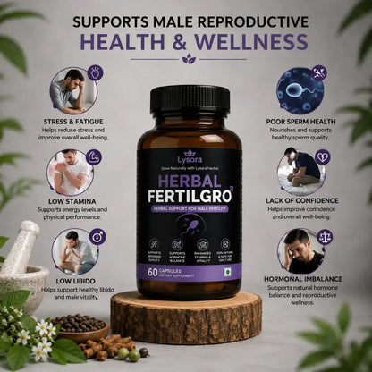 Herbal FertilGro | 100% Ayurvedic Men's Reproductive Wellness & Vitality Support